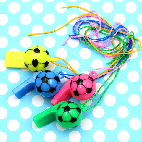 Fischietto Calcio Plastica Suono Forte Chiaro Con Cordino In Nylon Per Feste Sport Arbitro
