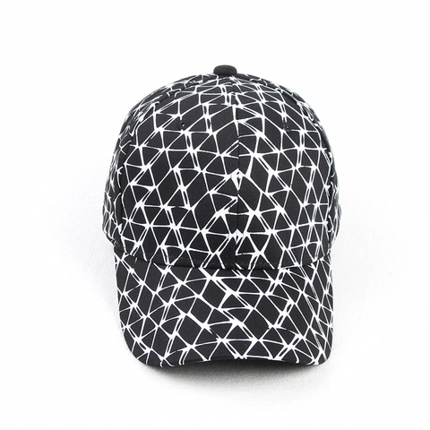 Berretto Da Baseball In Cotone Con Stampa Geometrica A Triangolo Protezione Solare Regolabile Cappello Streetwear Per Uomo Donna