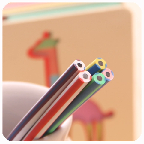 Matite Flessibili Pieghevoli Con Gomma Righe Colorate Cancelleria Novità Per Studenti Bambini