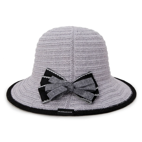 Cappello Alla Pescatora In Maglia Da Donna Con Fiocco Traspirante Traforato Tesa Larga Protezione Solare Vacanze Estive Stile Elegante