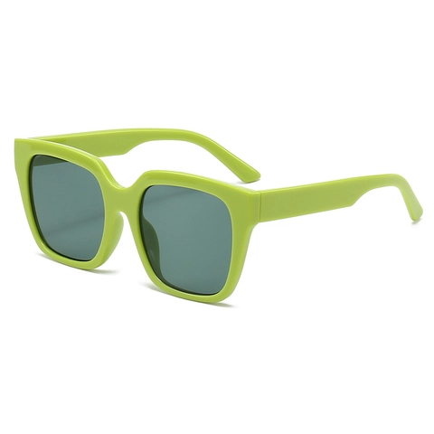 Lunettes De Soleil Carrées Surdimensionnées Monture PC Protection UV400 Style Rétro Tendance Pour Femmes