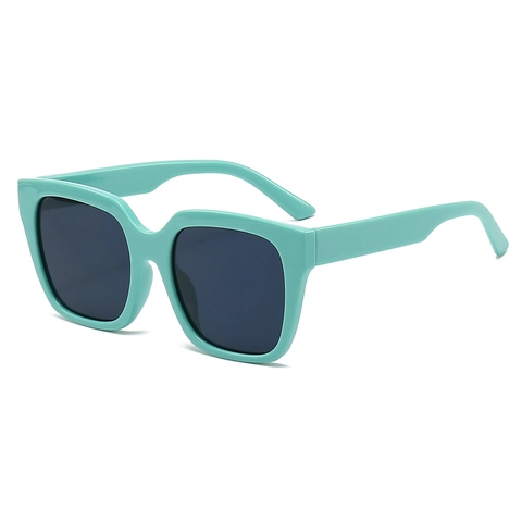 Lunettes De Soleil Carrées Surdimensionnées Monture PC Protection UV400 Style Rétro Tendance Pour Femmes