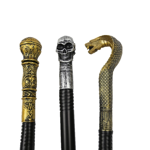 Abnehmbarer Zepter Stab Kunststoff Ägyptischer Pharao Zauberstab Cobra Totenkopf Retro Kostüm Requisite Halloween Party