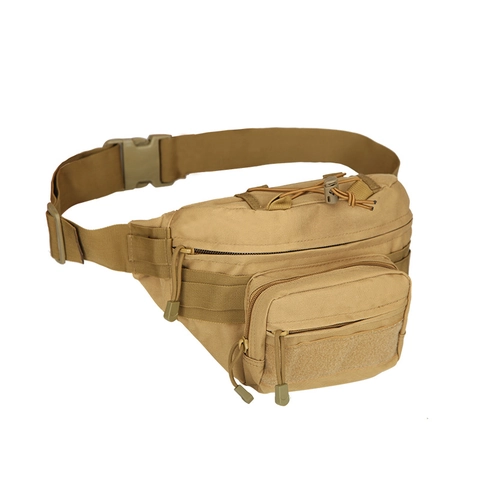 Tactical Waist Bag High Density Oxford Cloth Molle Fanny Pack For Outdoor Hiking Cycling Running Sports