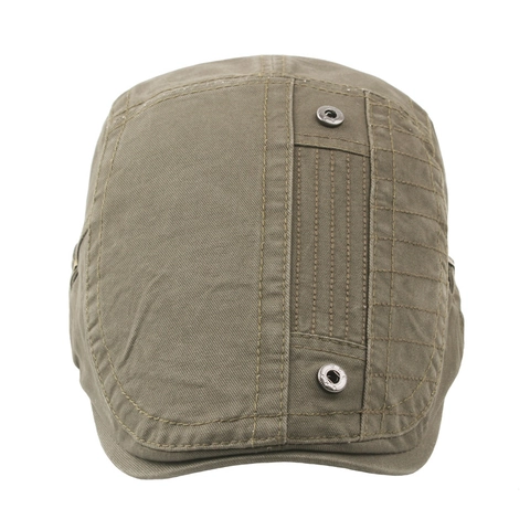 Retro Britse Stijl Puur Katoen Platte Pet Voor Mannen Vrouwen Verstelbare Metalen Gesp Ivy Newsboy Baret Hoed Outdoor Pet