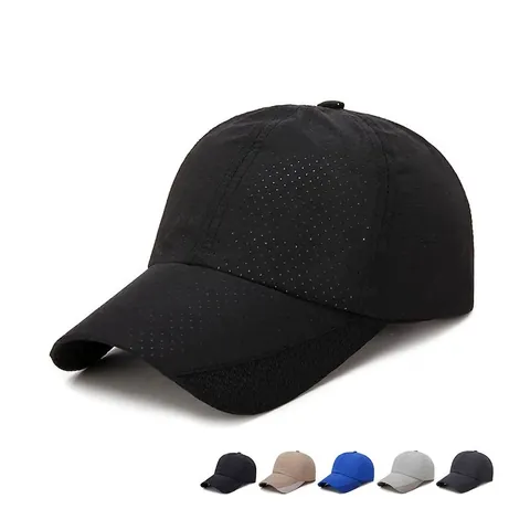 Cappello Da Baseball Sportivo Perforato Asciugatura Rapida Traspirante Protezione Solare Outdoor Cappello Regolabile Unisex