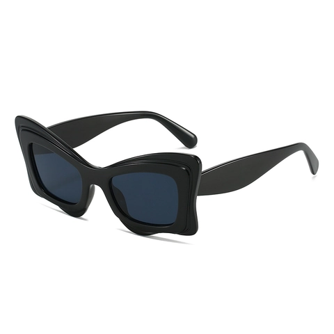 Mode Onregelmatige Vlinder Kattenoog Zonnebril Voor Dames Heren Oversized Golf Rand PC Frame UV380 Feest Brillen