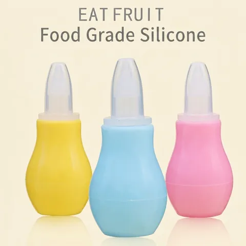 Baby Nasal Aspirator Manual Snot Mucus Cleaner With Soft Silicone Tip And PP Pump Safe Portable For Infants Newborns
