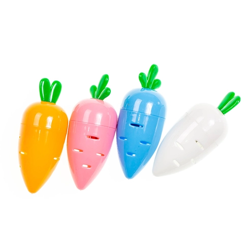 Creative Carrot Shaped Manual Pencil Sharpener Cute Candy Color Portable Sharpening Tool For Students Kids School Supplies