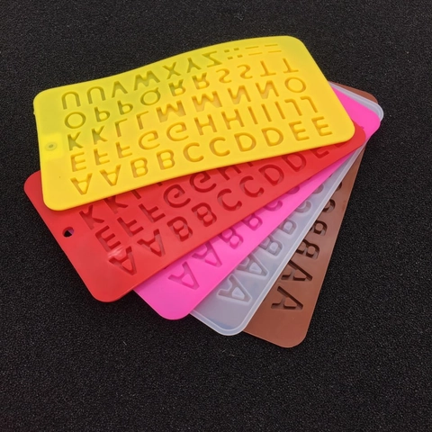 Stampo Silicone Alfabeto Lettera Forma Flessibile Per Cioccolato Fondente Cubetti Ghiaccio Decorazione Torte DIY