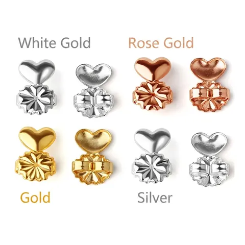 Sollevatori Orecchini Forma Cuore Rame Supporto Per Orecchini Pesanti Anti Cedimento Accessori Gioielli Eleganti Moda Stile