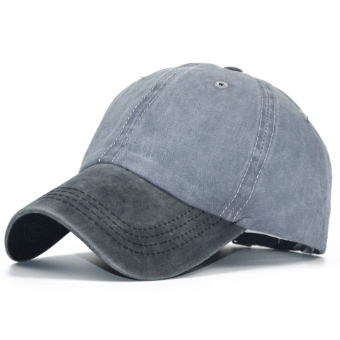 Berretto Da Baseball In Cotone Lavato Patchwork Regolabile Retro Cappello Sole All Aperto Uomo Donna