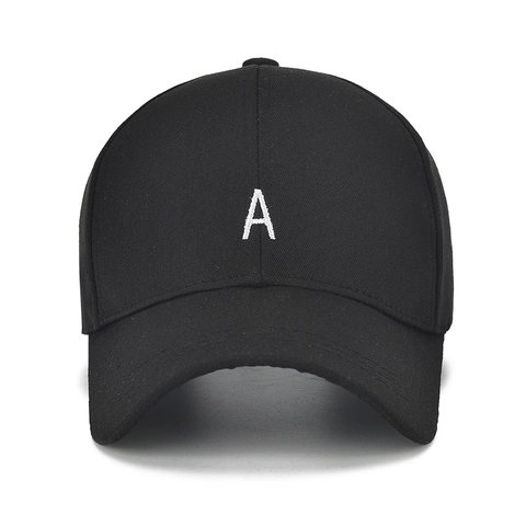Cappellino Da Baseball Ricamato Lettera A Cotone Regolabile Fibbia Metallo Protezione Solare Cappello Sport Aperto Uomo Donna
