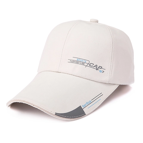 Baseball Kappe Lange Krempe Baumwolle Sonnenschutz Verstellbar Outdoor Sport Mode Hut Für Herren