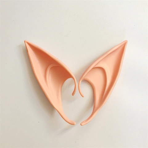 Elf Ears Latex Soft Pointed Fairy Vampire Ears For Halloween Cosplay Party Masquerade Accessories
