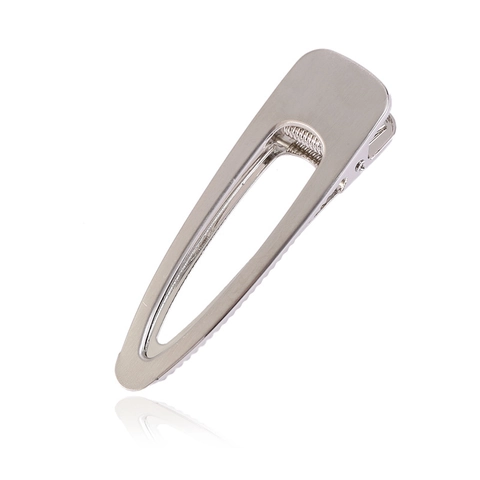 Pinzas Para El Cabello De Metal Geométricas Minimalistas Para Mujeres Aleación Cepillada Clip De Pico De Pato Accesorio De Peinado Elegante