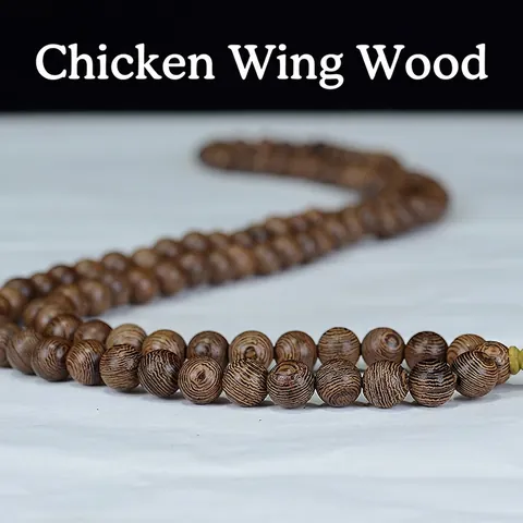 Pulsera Multicapa De Cuentas De Oración Mala De Madera De Wengué Estilo Étnico Joyería Meditación Unisex Pulida A Mano