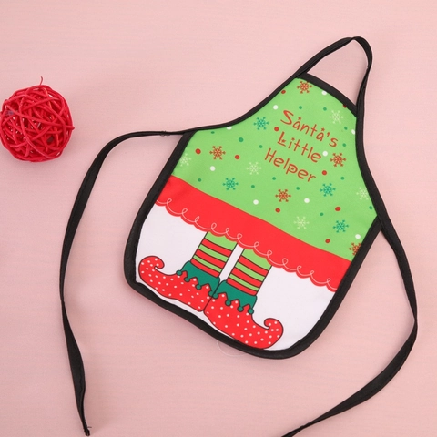 Mini Christmas Apron Wine Bottle Cover Polyester Reindeer Santa Claus For Christmas Party Dinner Table Home Decoration Gift