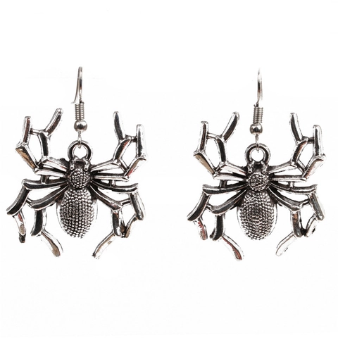 Orecchini A Gancio In Lega Vintage Gothic Punk Halloween Mano Di Scheletro Ragno Civetta Occhio Mano Di Hamsa Gioielli