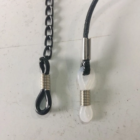 Terminales De Silicona Para Cadenas De Gafas Bucles Antideslizantes Conectores Ajustables Resorte Metálico Accesorios Para Gafas