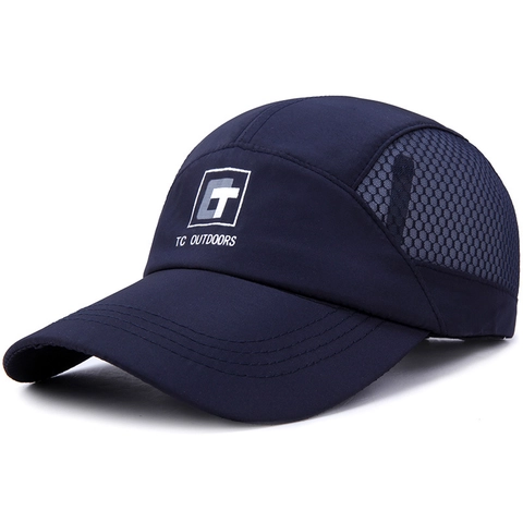 Atmungsaktive Mesh Baseball Kappe Schnell Trocknende Outdoor Sport Sonnenhut Verstellbare Lässige Mode
