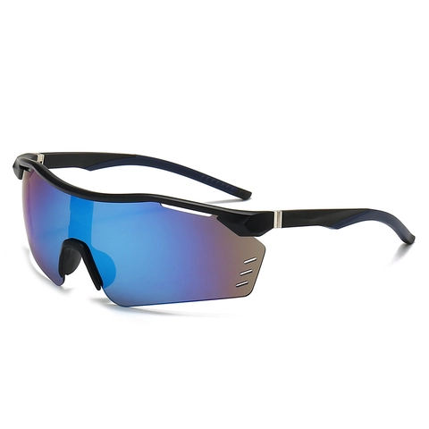 Sports Cycling Sunglasses UV400 Windproof Outdoor Eyewear With Colorful Mirror Lens For Men Women Trendy PC Frame Goggles