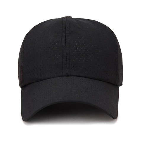 Mesh Baseball Cap Quick-Dry Breathable Polyester Sun Hat For Outdoor Sports Unisex Plain Simple Lightweight