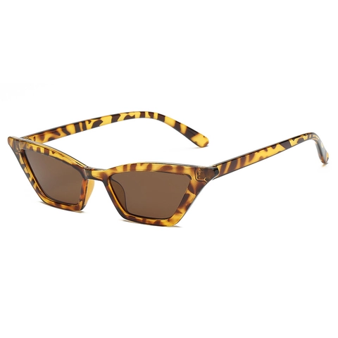 Gafas De Sol Cat Eye Retro Marco Pequeño Moda Plástico Lente AC Mujeres Hombres Protección UV