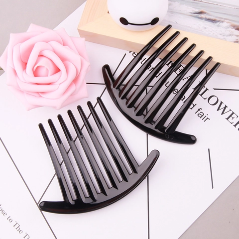 Plastic Hair Side Combs Simple Elegant Non-Slip Styling Updo Hair Accessory For Women