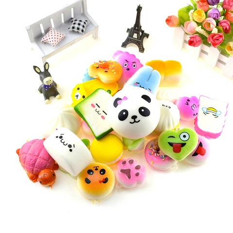 Squishy Toys Slow Rising Scented PU Foam Simulation Bread Cake Food Animals Soft Decompression Stress Relief Sensory Toys