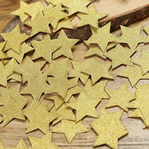 Coriandoli In Carta Luccicante Cuore Stella Corona Anello Forma Matrimonio Compleanno Festa Tavola Oro Rosa