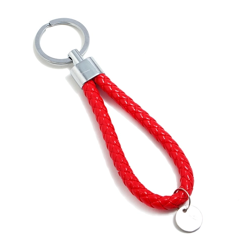Geflochtener PU Leder Schlüsselanhänger Handgefertigter Schlüsselring Auto Haus Zubehör Klassischer Stil Herren Damen Metallanhänger