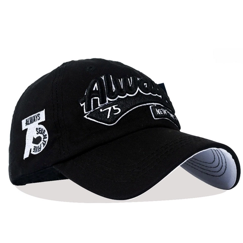 Casquette De Baseball En Coton Vintage Broderie 3D Always 75 New York Rétro Ajustable Chapeau Soleil Unisexe Streetwear