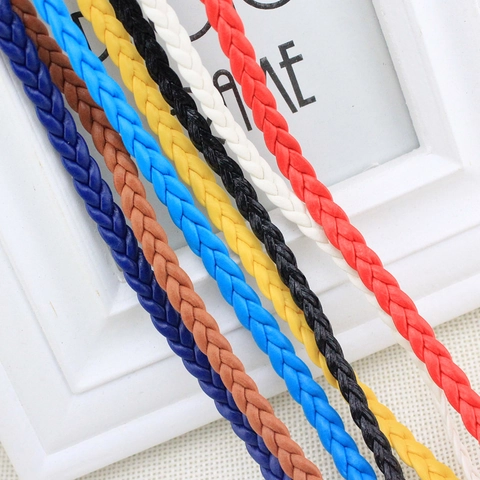 Women Braided PU Leather Waist Belt Thin Handwoven Tassel Rope For Dress Bohemian Ethnic Casual Skinny Knot Waistband