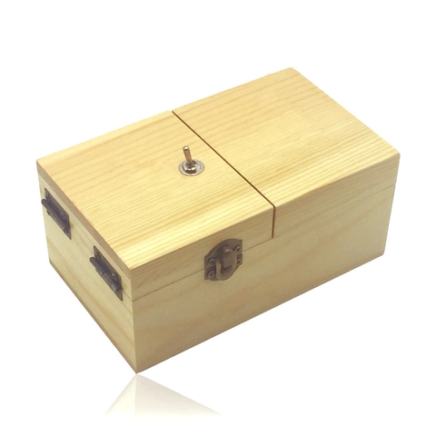 Nutzlose Box Aus Holz Neuheitsspielzeug Stressabbau Schreibtisch Deko Gadget Kreatives Geburtstagsgeschenk