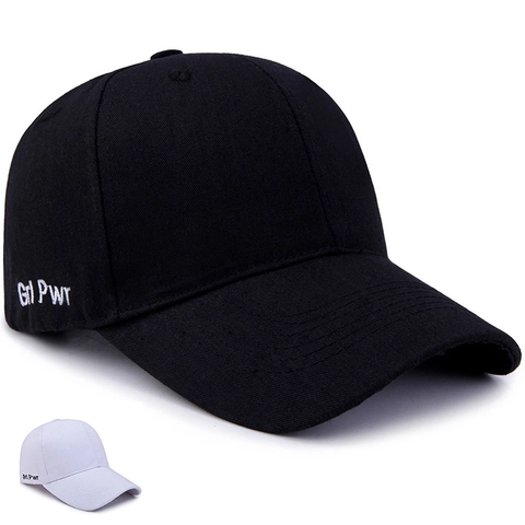 Gorra De Béisbol Algodón Bordado Lateral Grl Pwr Ajustable Casual Deporte Sombrero De Sol Para Mujeres Hombres