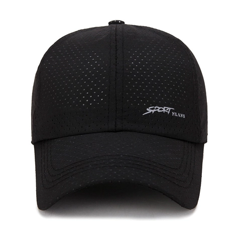 Berretto Da Baseball In Rete Traspirante Asciugatura Rapida Poliestere Sport All'aperto Cappello Da Sole Regolabile Unisex Moda