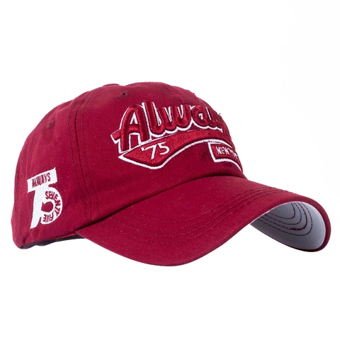 Casquette De Baseball En Coton Vintage Broderie 3D Always 75 New York Rétro Ajustable Chapeau Soleil Unisexe Streetwear
