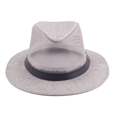 Καπέλο Fedora Χάρτινο Άχυρο Αναπνεύσιμο Πλέγμα Αντηλιακή Προστασία Καλοκαίρι Στυλ Τζαζ Unisex Υπαίθριο Παραλία Διακοπές