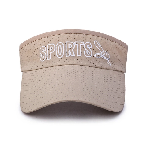 Sun Visor Hat Quick Drying Breathable Mesh Empty Top Cap For Outdoor Golf Tennis Sports Running Adjustable Lightweight