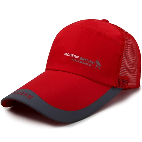 Cappello Da Baseball In Rete Asciugatura Rapida Traspirante Protezione Solare Visiera Grande Regolabile Sport All Aperto Unisex