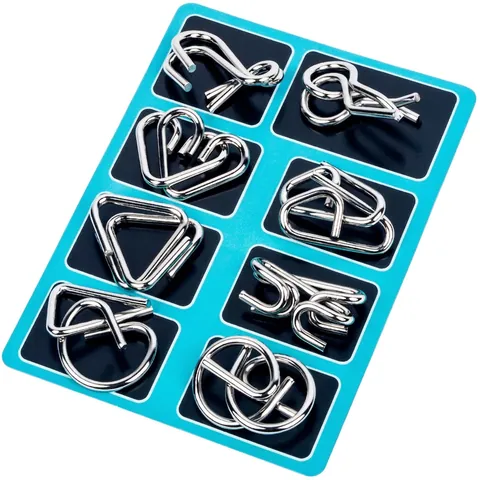 Brain Teaser Metal Wire Puzzle Intelligence Buckle Educational Logic Toy Children Adults Professional Logic Training