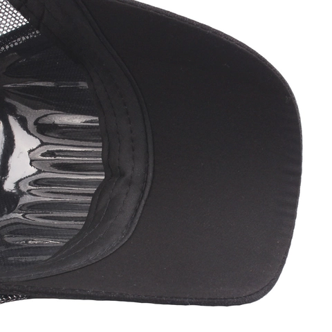 Baseball Cap Mesh Atmungsaktiv Sonnenschutz Verstellbar Trucker Hut Metall M Logo Outdoor Sommer Zubehör Herren Damen Kinder