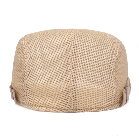 Heren Zomer Mesh Baret Ademend Lichtgewicht Platte Ivy Pet Zonbescherming Verstelbaar Klassiek Outdoor
