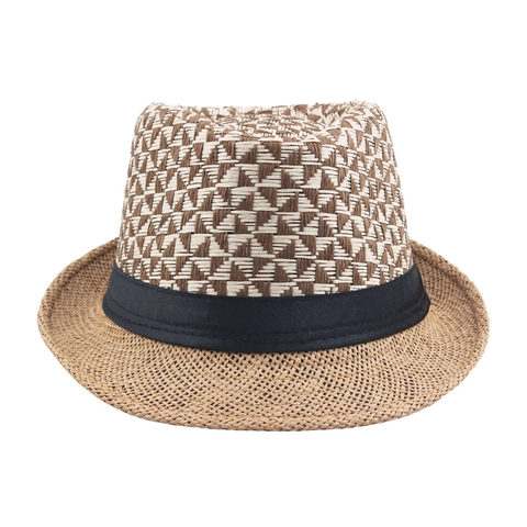 Cappello Fedora Vintage In Paglia Di Carta Traspirante Protezione Solare Cappello Jazz Da Esterno Uomo Donna