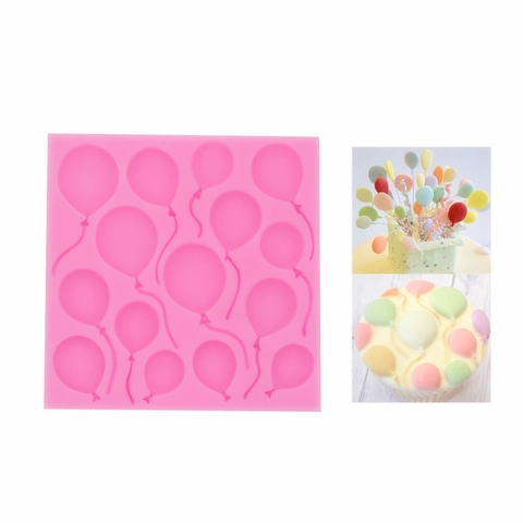 Silicone Balloon Mold For Fondant Cake Decoration Chocolate Clay Baking Tool DIY Craft