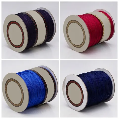 Hand Woven Jewelry Cord Nylon Thread For DIY Bracelet Necklace Making Crafting Chinese Knot String Multi Colors