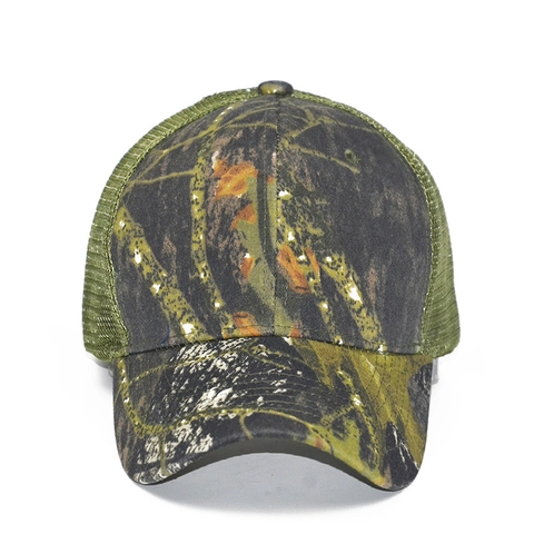 Casquette Camouflage Trucker Maille Respirante Baseball Pour Randonnée Pêche Extérieur Ajustable Coton Polyester
