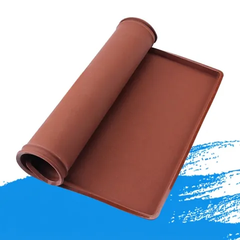 Silicone Baking Mat Swiss Roll Cake Mold Flexible Heat Resistant Tray With Raised Edges DIY Kitchen Tool
