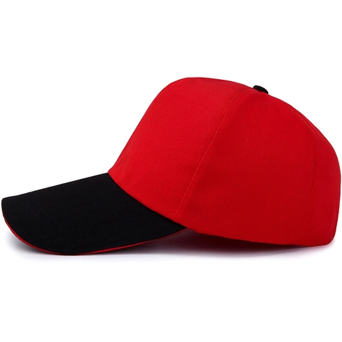 Gorra De Béisbol Unisex Color De Contraste Algodón Protección Solar Exterior Informal Ajustable Deporte